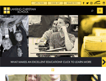 Tablet Screenshot of lansingchristianschool.org